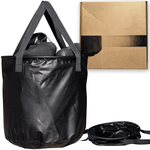 Surf Bucket - Keeps Car Dry and Clean - 50L Collapsible Bucket with Easy Carry Handles - For Wet Wetsuits and Sandy Towels$$Watercraft