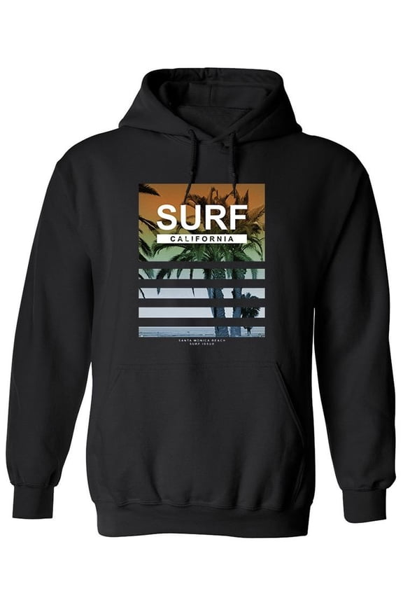 Surf, California Hoodie Men -Image by Shutterstock, Male Large