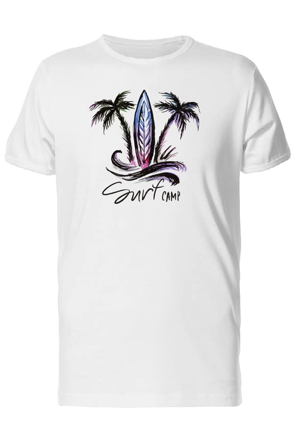 Surf Camp Surfboard T-Shirt Men -Image by Shutterstock, Male XX-Large