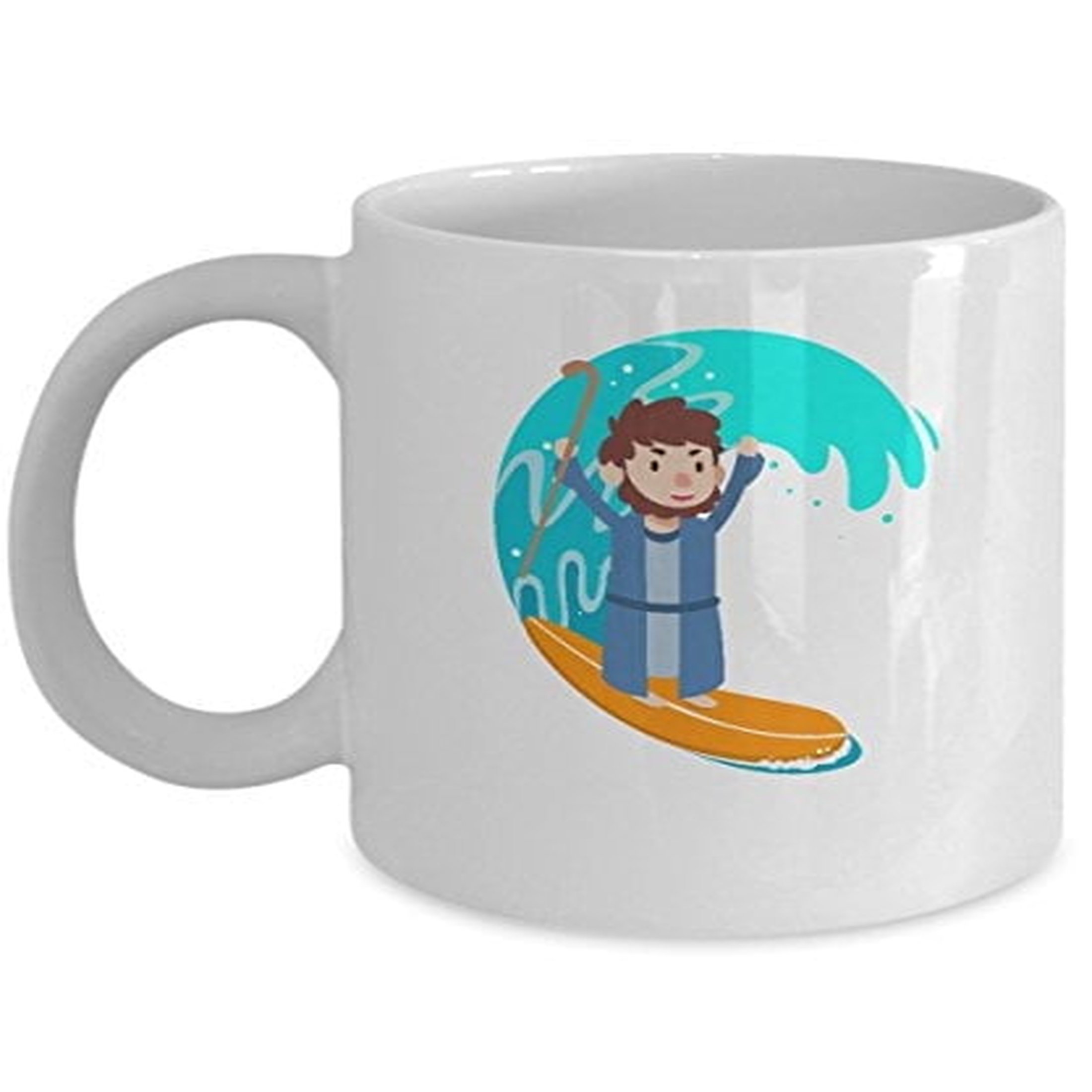 CafePress Ocean Waves 11 Oz Ceramic Mug - Lead-Free, Dishwasher & Microwave Safe Coffee Cup