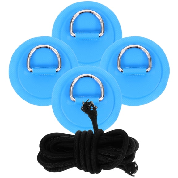TABLZONE 1Set Kayak D-Ring Patch Suit in Blue PVC for Secure Outdoor Boat Rigging