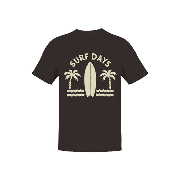 Surf Days Retro Beach Vibes Men's T-shirt Brown