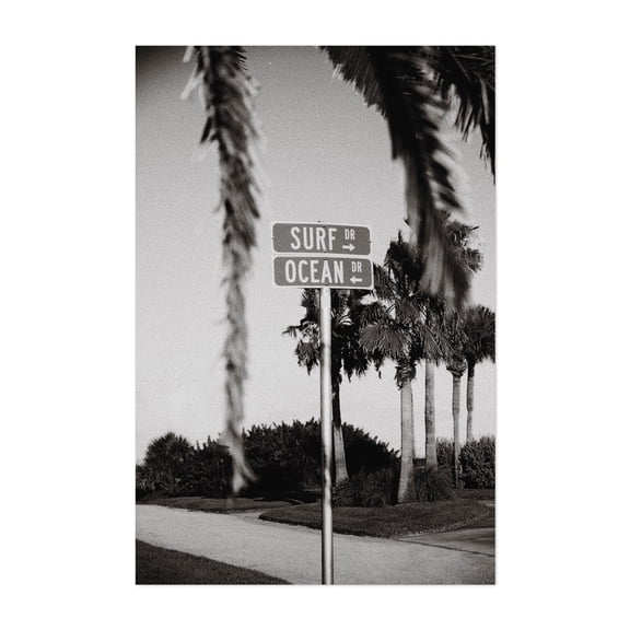 Surf Drive + Ocean Drive - St. Augustine Florida Photography Unframed Wall Art Print 5 x 7 inches
