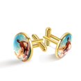 thumbnail image 1 of Surf Elegant Mens Cufflink Set for Formal Attire, Made of Stainless Steel, Ideal for Special Occasions, 1 of 6