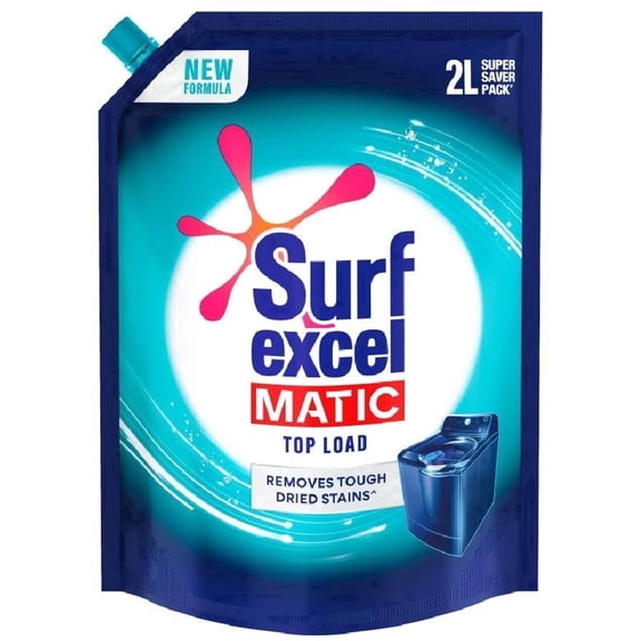 Surf Excel Top Load Matic Liquid Detergent Pouch - 2 L