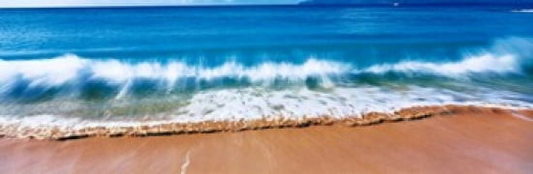Surf Fountains Big Makena Beach Maui HI USA Canvas Art - Panoramic Images (18 x 6)