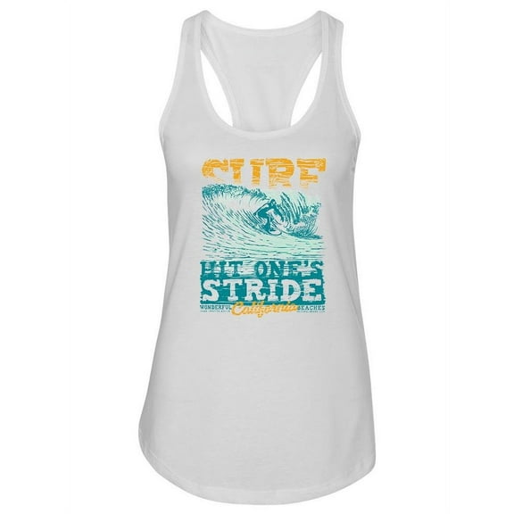 Surf, Hit One's Stride Tank Women -Image by Shutterstock, Female x-Small