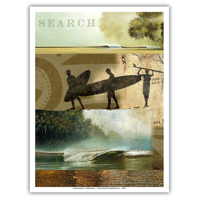 Surf Journal Entry 43 - Search for the Perfect Wave - Original Collage ...