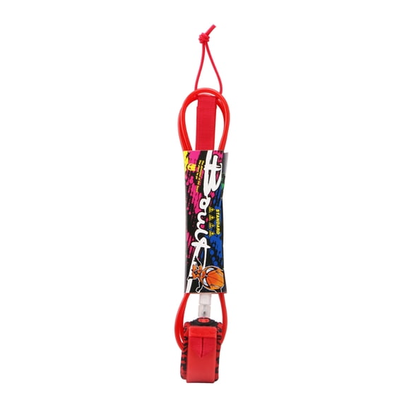 Surf Leash,7mm Thick 6ft/8ft Surf 7mm Thick Red Buzhi Rope. Hxber Laoshe