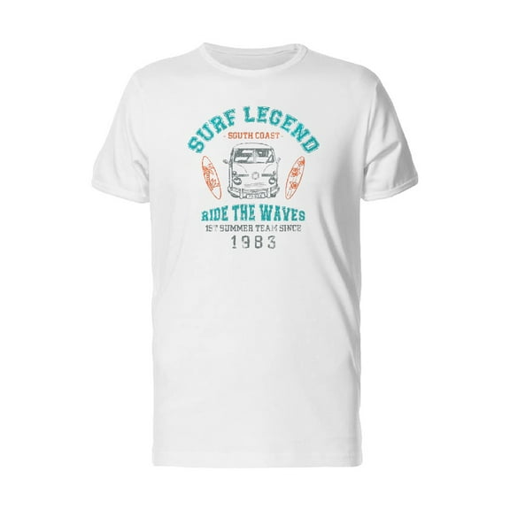 Surf Legend Ride The Waves T-Shirt Men -Image by Shutterstock, Male Medium