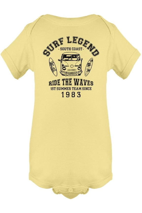 Surf Legend Van And Surboards Bodysuit Infant -Image by Shutterstock,  Newborn