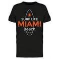 thumbnail image 1 of Surf Life Miami Beach Design T-Shirt Men -Image by Shutterstock, Male 3X-Large, 1 of 2
