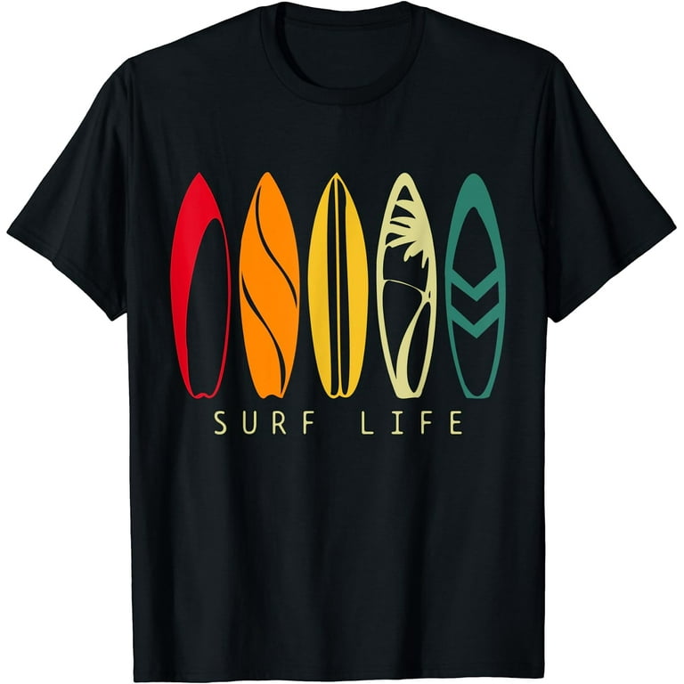 Surf Life Vintage Surfing Retro Surf Board Surfer T Shirt