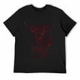 thumbnail image 1 of Surf Line drawing of a highland cow Beach Vintage Retro Surf T-Shirt, 1 of 5