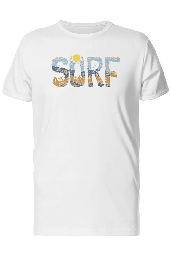 Surf Lovers, Beach Paradise T-Shirt Men -Image by Shutterstock, Male Small