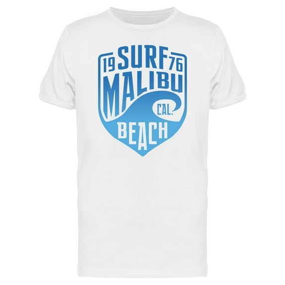 Surf Malibu Cali Graphic T-Shirt Men -Image by Shutterstock, Male 3X-Large