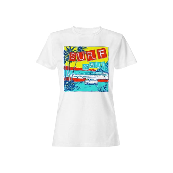 Surf Maui Retro Beach Vibes Women's T-shirt