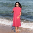 thumbnail image 1 of XSAOP Unisex Microfiber Quick-Dry Bathrobe, Surf Microfiber Bathrobe Changing Beach Towel Dry For Swimming Pool With Hood,Pink (1-Pack), 1 of 12