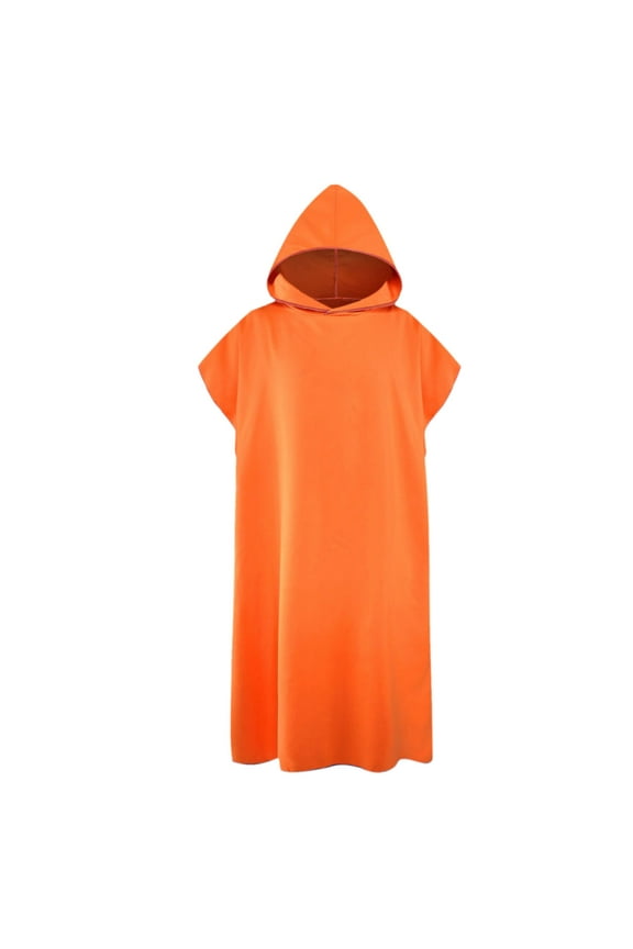 Surf Microfiber Changing Bathrobe with Hood | Quick Dry Towel Poncho for Swimmers Surfers Divers | Lightweight Absorbent Unisex One Size Fits All | 43.3" Long | Beach Pool Swim Cover Up