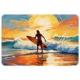 thumbnail image 1 of Surf Non-Slip Polyester Door Carpet Bath Rugs Floor Mat Machine Washable, 1 of 6