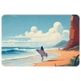 thumbnail image 1 of Surf Non-Slip Polyester Door Rugs, Kitchen Rug, Chair Mat - Machine Washable Area Floor Carpet, 1 of 6