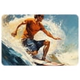 thumbnail image 1 of Surf Non-Slip Polyester Indoor Mat Door Rug Machine Washable Indoor Rugs, 1 of 6