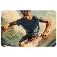 thumbnail image 1 of Surf Non-Slip Polyester Indoor/Outdoor Carpet Game Mat Bath Rugs Machine Washable, 1 of 6