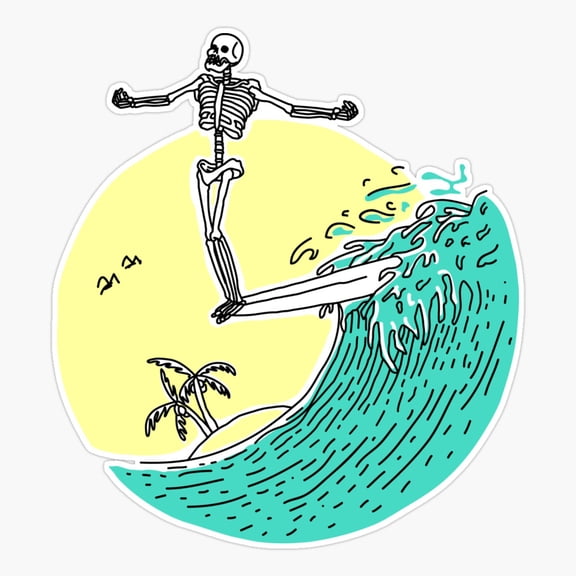 Surf Nose Ocean Sports Vinyl Decal Sticker