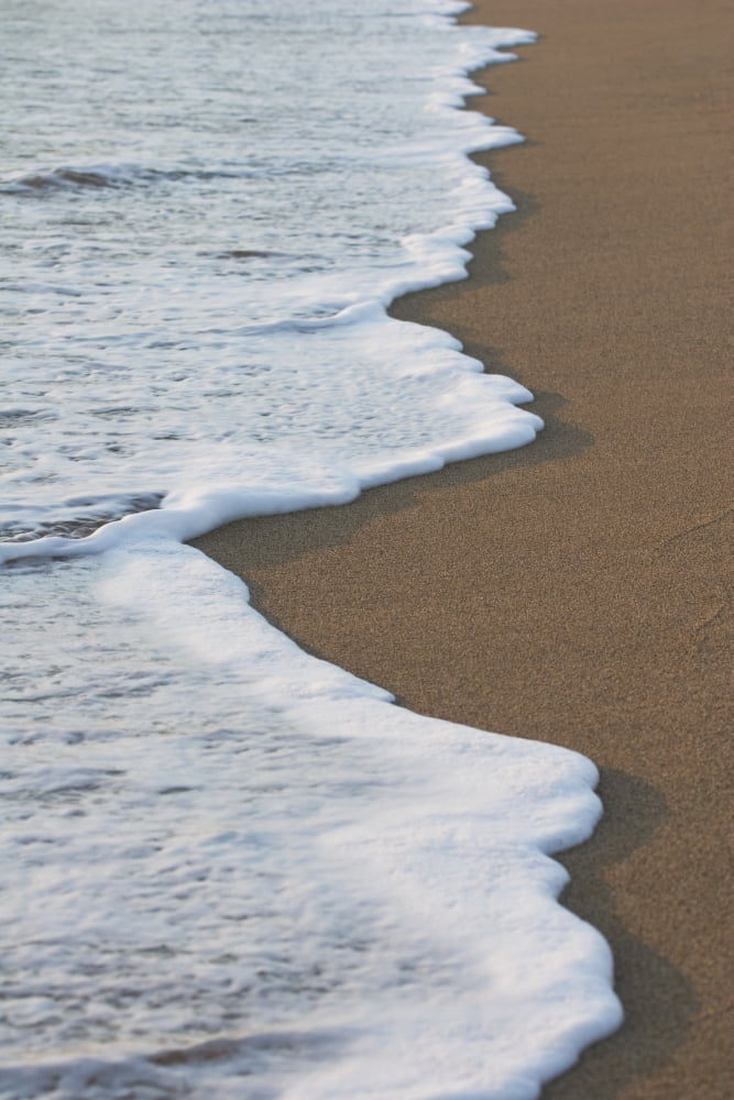 Surf On Beach Salt Pond Beach Park Kauai Hawaii Usa Canvas Art - Michael Interisano Design Pics (24 x 38)