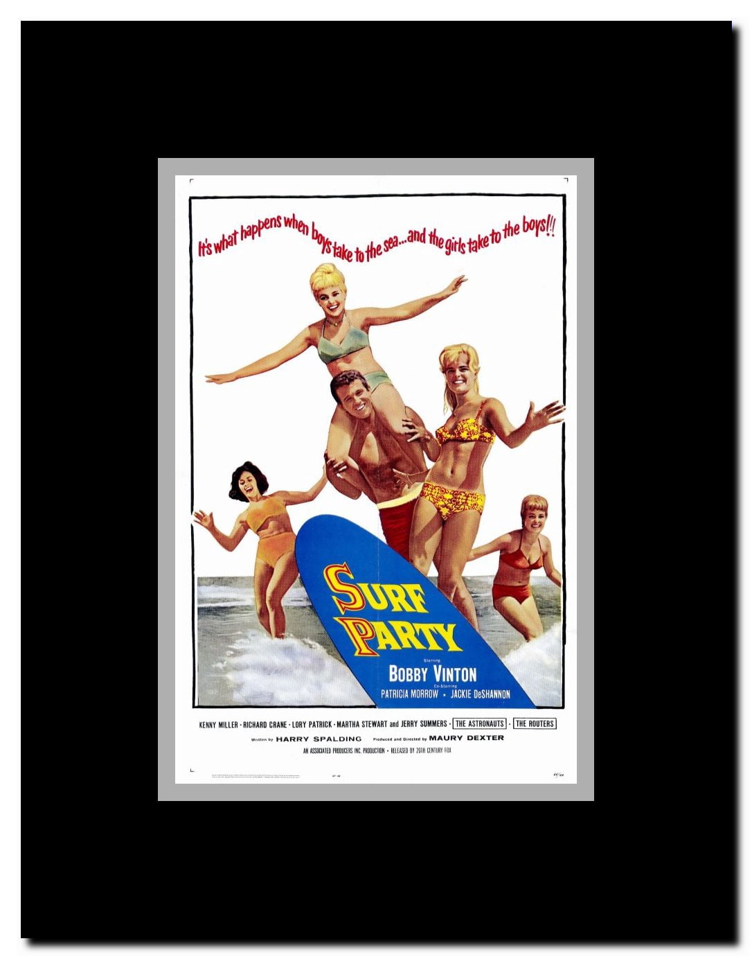 Surf Party Framed Movie Poster