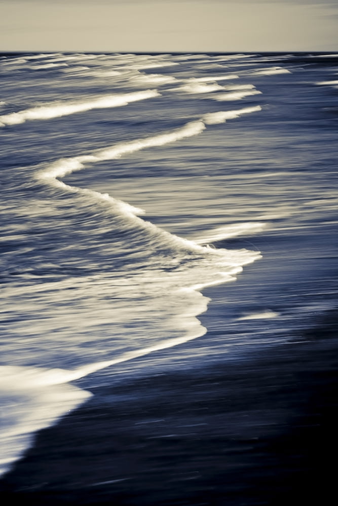 Surf Patterns At Anchor Point In South Central Alaska Canvas Art - Kevin Smith Design Pics (22 x 34)