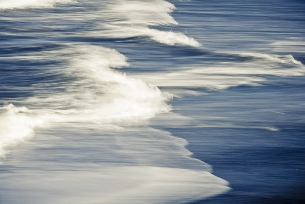 Surf Patterns At Anchor Point In South Central Alaska Canvas Art - Kevin Smith Design Pics (34 x 22)