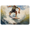 thumbnail image 1 of Surf Polyester Non-Slip Machine Washable Floor Rug, for Office, Chair Rugs Included, 1 of 6