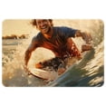 thumbnail image 1 of Surf Polyester Non-Slip Machine Washable Floor Rugs, Floor Mats, and Bath Rugs, 1 of 6