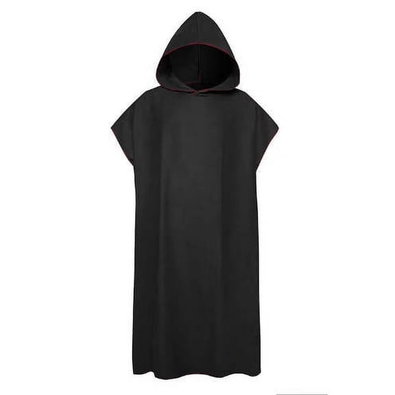 Surf Poncho Changing Robe for Women Men, Hooded Towel Robe Changing Towel Poncho for Adult, Perfect for Surfing, Swiming, Bathing Beach Towels Oversized (47"x35")