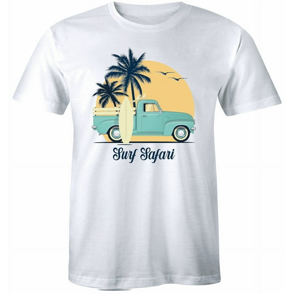 Surf Safari T-Shirt Classic Truck Surfer Beach Vacation Tee