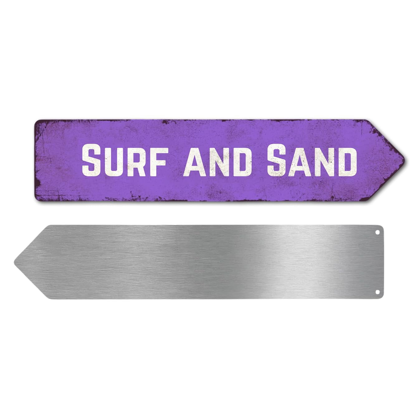 Arr Sign Surf and Sand Metal Sign by DC | Arrow Metal Directional Signage for ...
