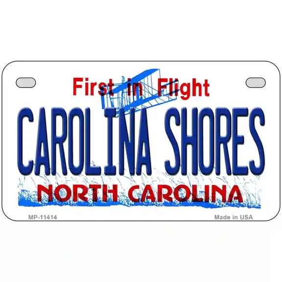 Surf Side Beach Metal Novelty License Plate 7" x 4" Motorcycle (MP)