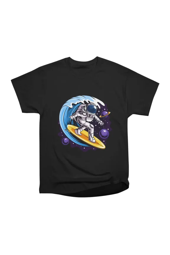 Surf Space Astronaut T-Shirt Tee Gift For Him Merch For Her Apparel For Friend
