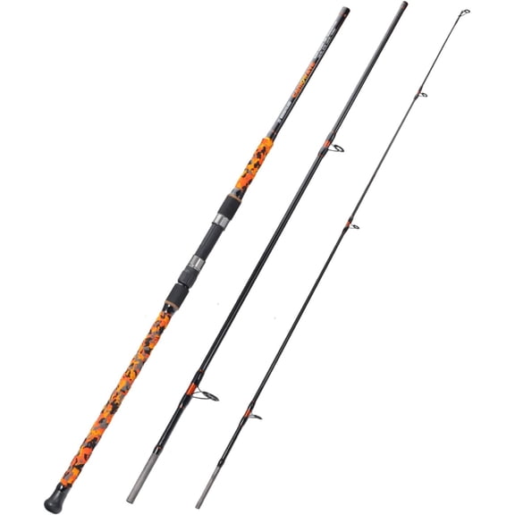 Surf Spinning Fishing Rod Carbon Travel Surf Rod M/MH 3 Piece Spinning Fishing Rod 9'/10'/11'/12'