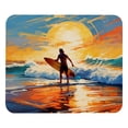 thumbnail image 1 of Surf Square Non-Slip Rubber Bottom Printed Desk Mat Mousepad for Office and Gaming - 8.3x9.8 Inch, 1 of 6