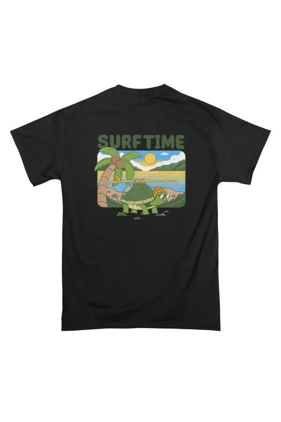 Surf Time T-Shirt Tee Gift For Him Merch For Her Apparel For Friend
