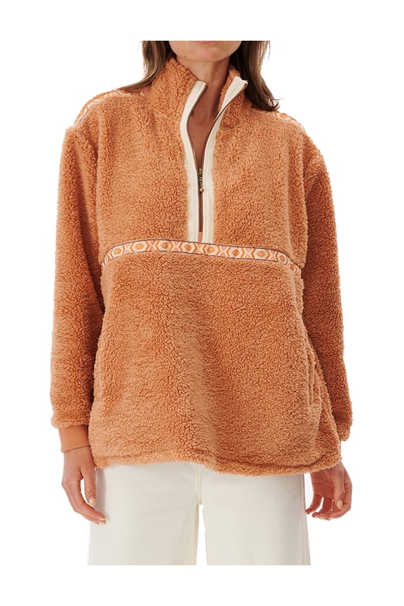 Surf Treehouse Qtr Zip Fleece [Clay]