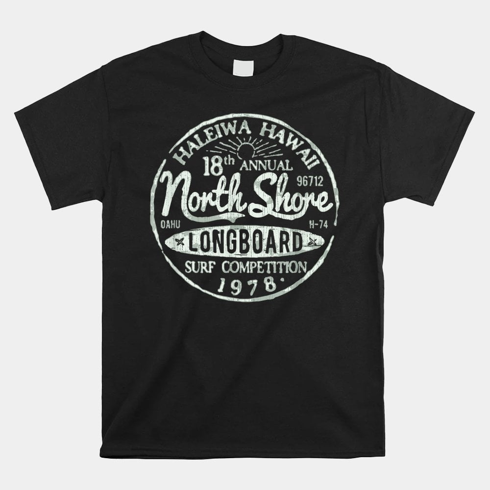 Surf Vintage Pacific Beach Long Board Wave Shirt