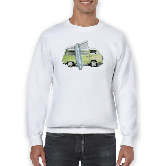 Surf Wagon I. Sweatshirt Men -Jennifer Paxton Parker Designs, Male 3X-Large