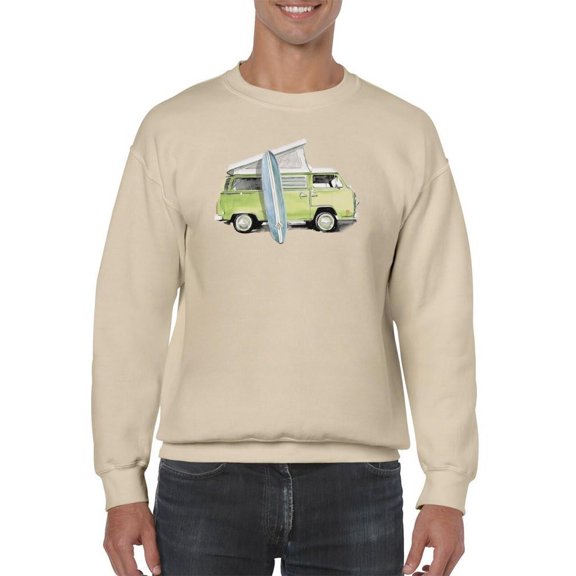Surf Wagon I. Sweatshirt Men -Jennifer Paxton Parker Designs, Male 5X-Large