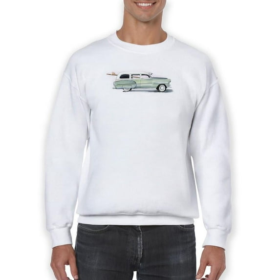 Surf Wagon Iii. Sweatshirt Men -Jennifer Paxton Parker Designs, Male Large