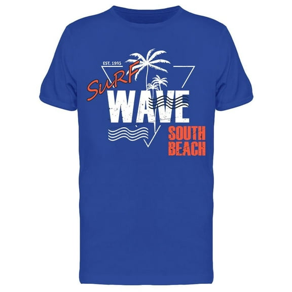 Surf Wave South Beach T-Shirt Men -Image by Shutterstock, Male Large