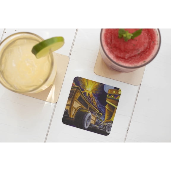 Surf Woody - MaddK Studio - Drink coaster