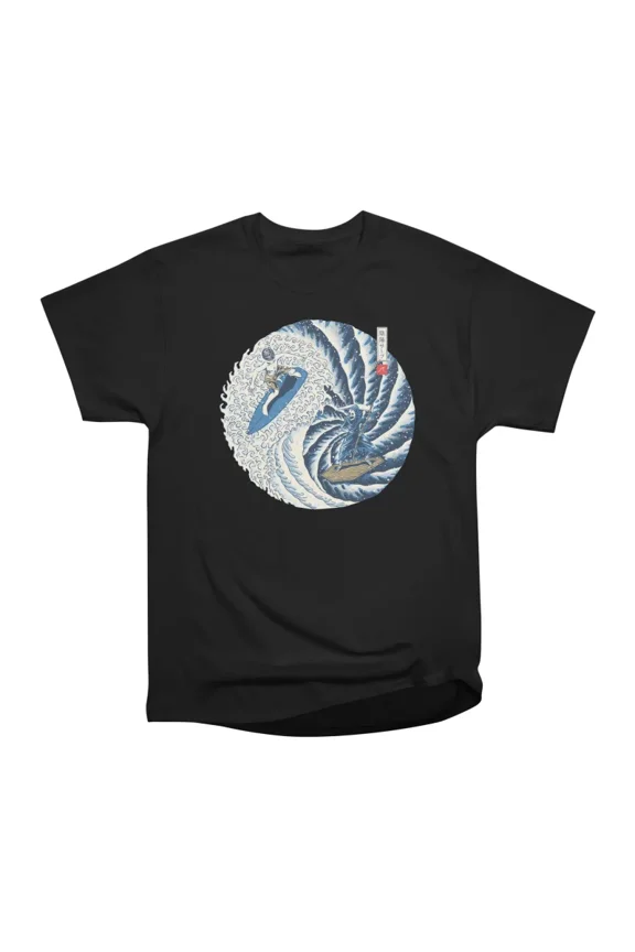 Surf Yin Yang T-Shirt Tee Gift For Him Merch For Her Apparel For Friend